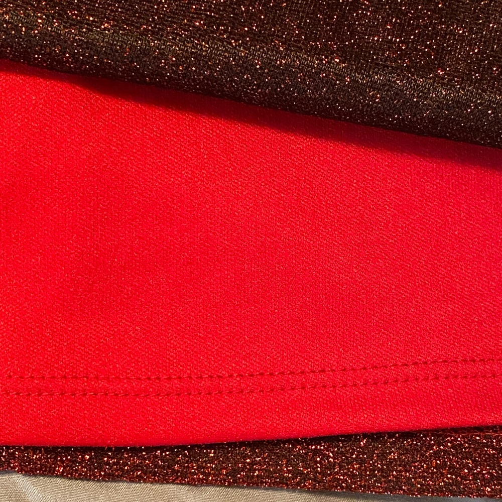 Charlotte Russe Red Sparkly Bodycon Peplum Dress Size Small EUC - Picture 8 of 10